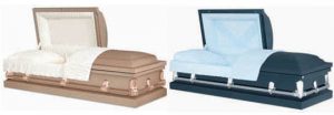 Copper and Blue Caskets